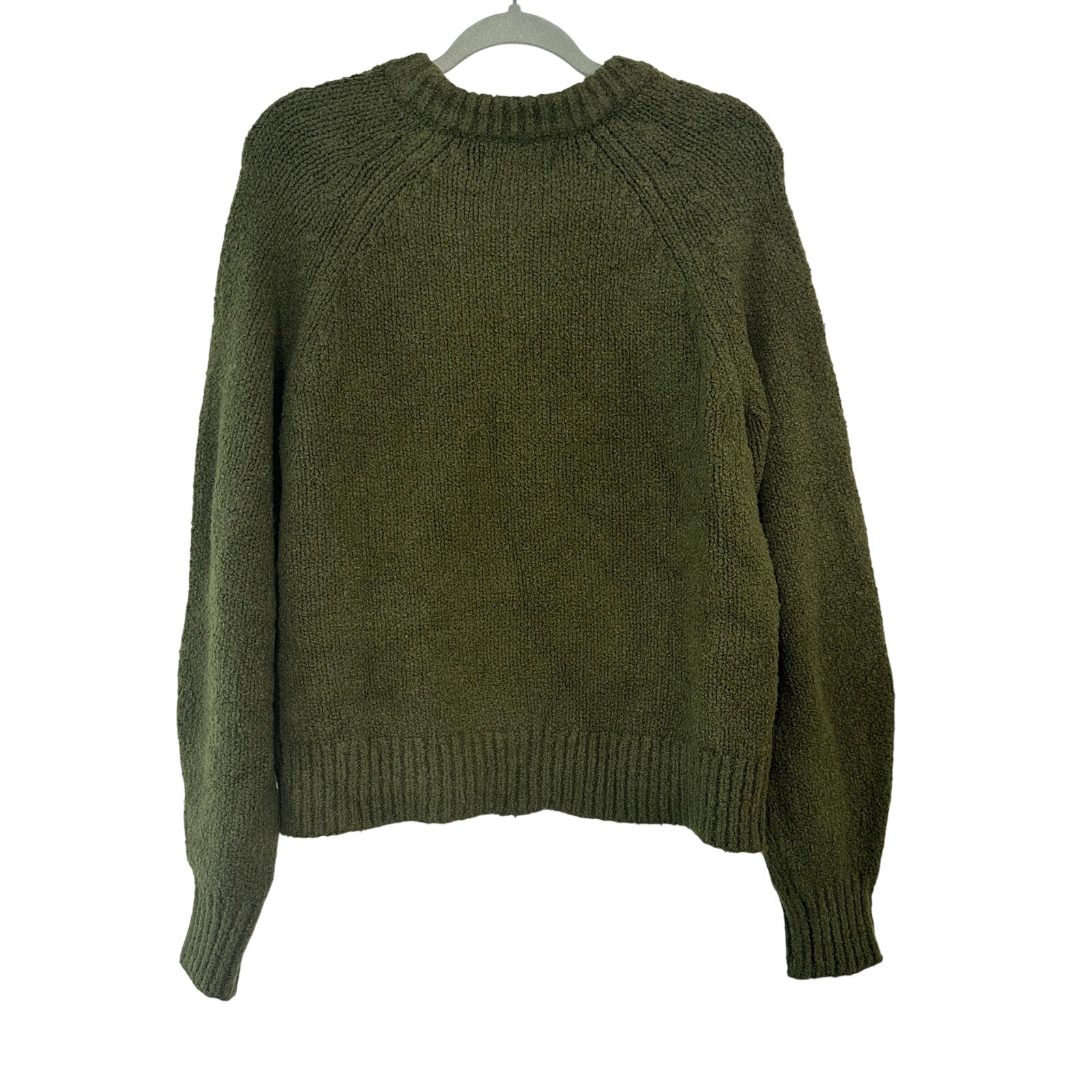 Banana Republic Boucle Pullover Sweater Bright Moss Green - Sz Medium - Nwt — image 4 of 6
